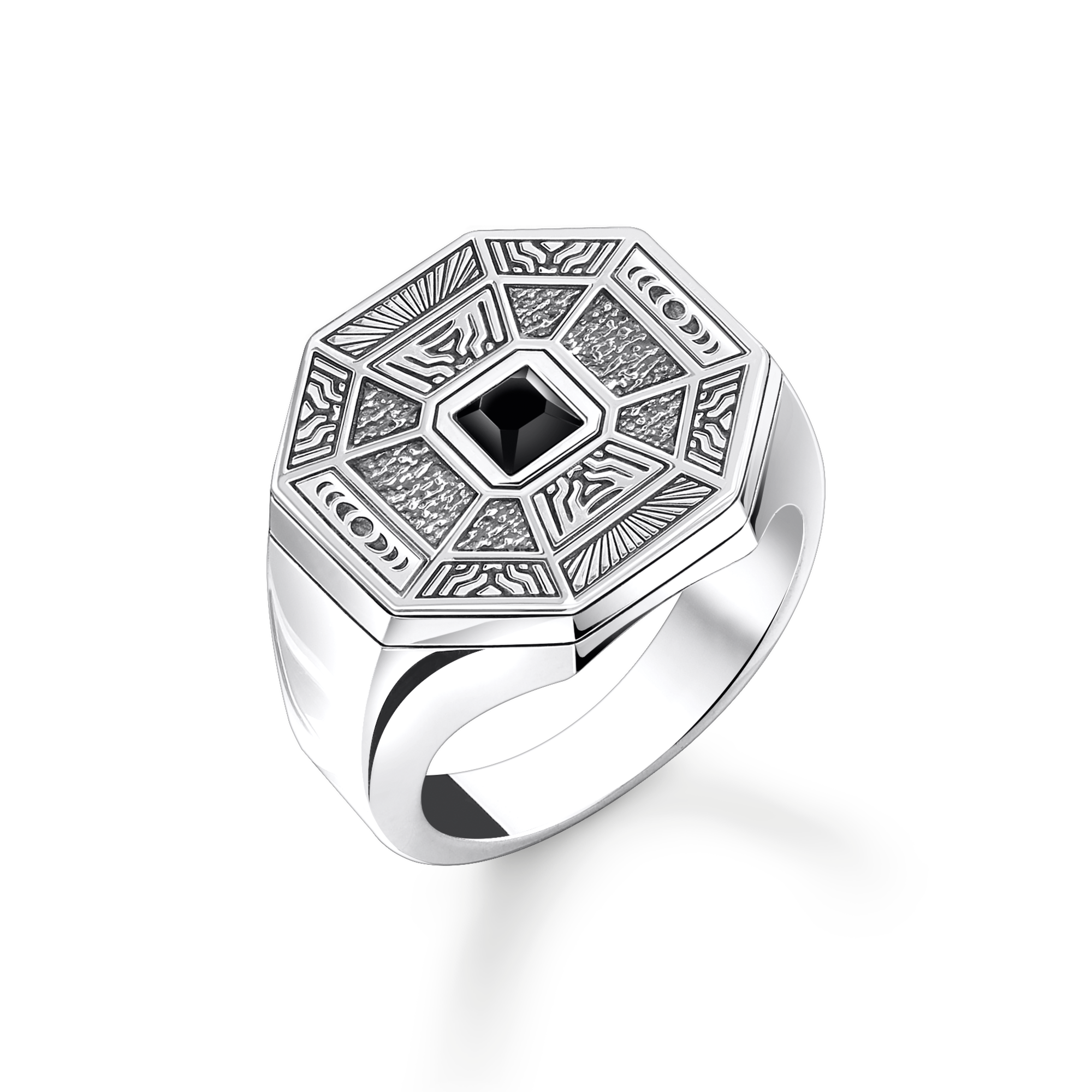 Thomas Sabo Ring Talisman mit schwarzem Onyx Silber schwarz TR2431-507-11-54
