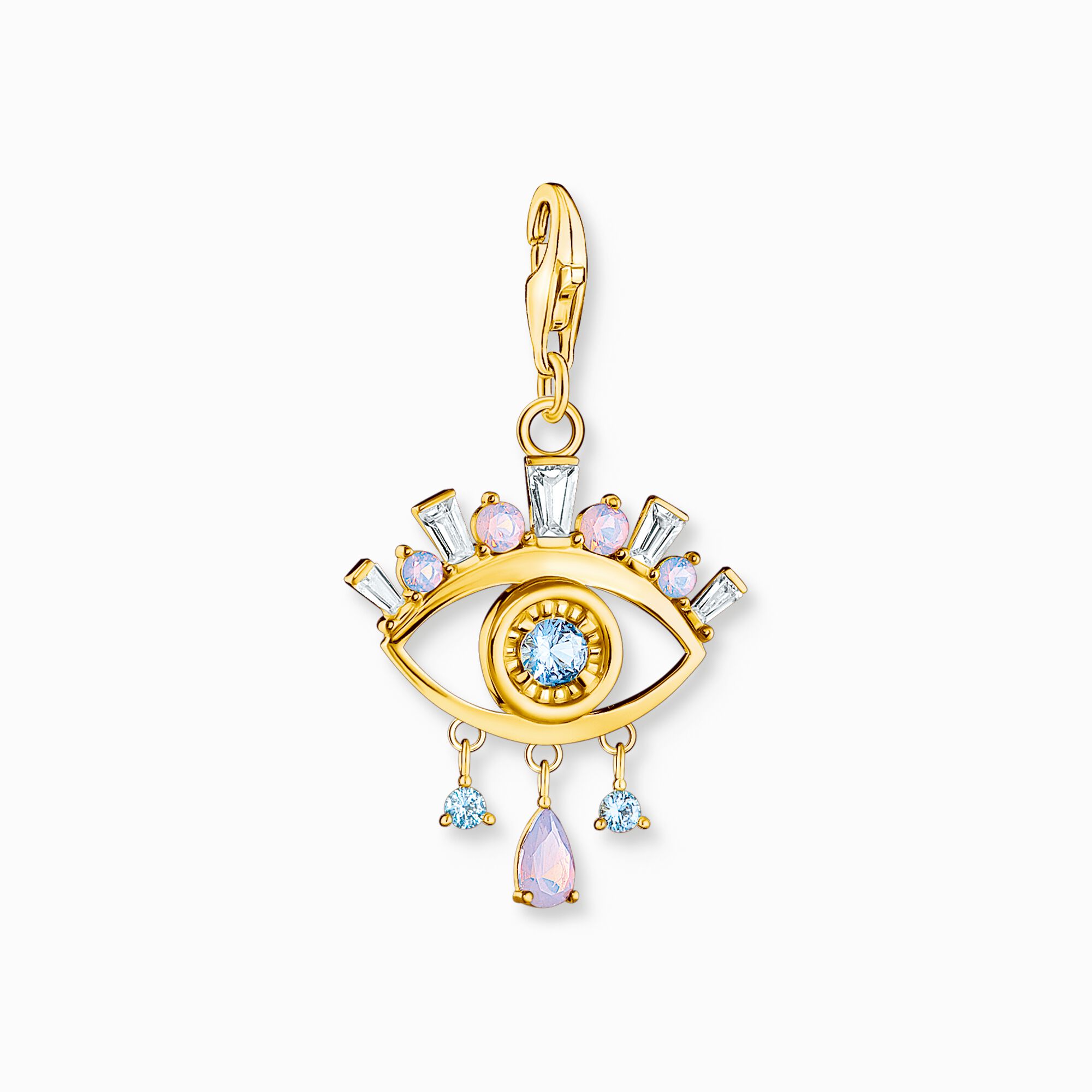 Charm-Anh&auml;nger blaues Auge vergoldet aus der Charm Club Kollektion im Online Shop von THOMAS SABO