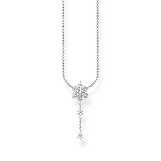 Halskette mit weißen Zirkonia-Steinen, Silber | THOMAS SABO