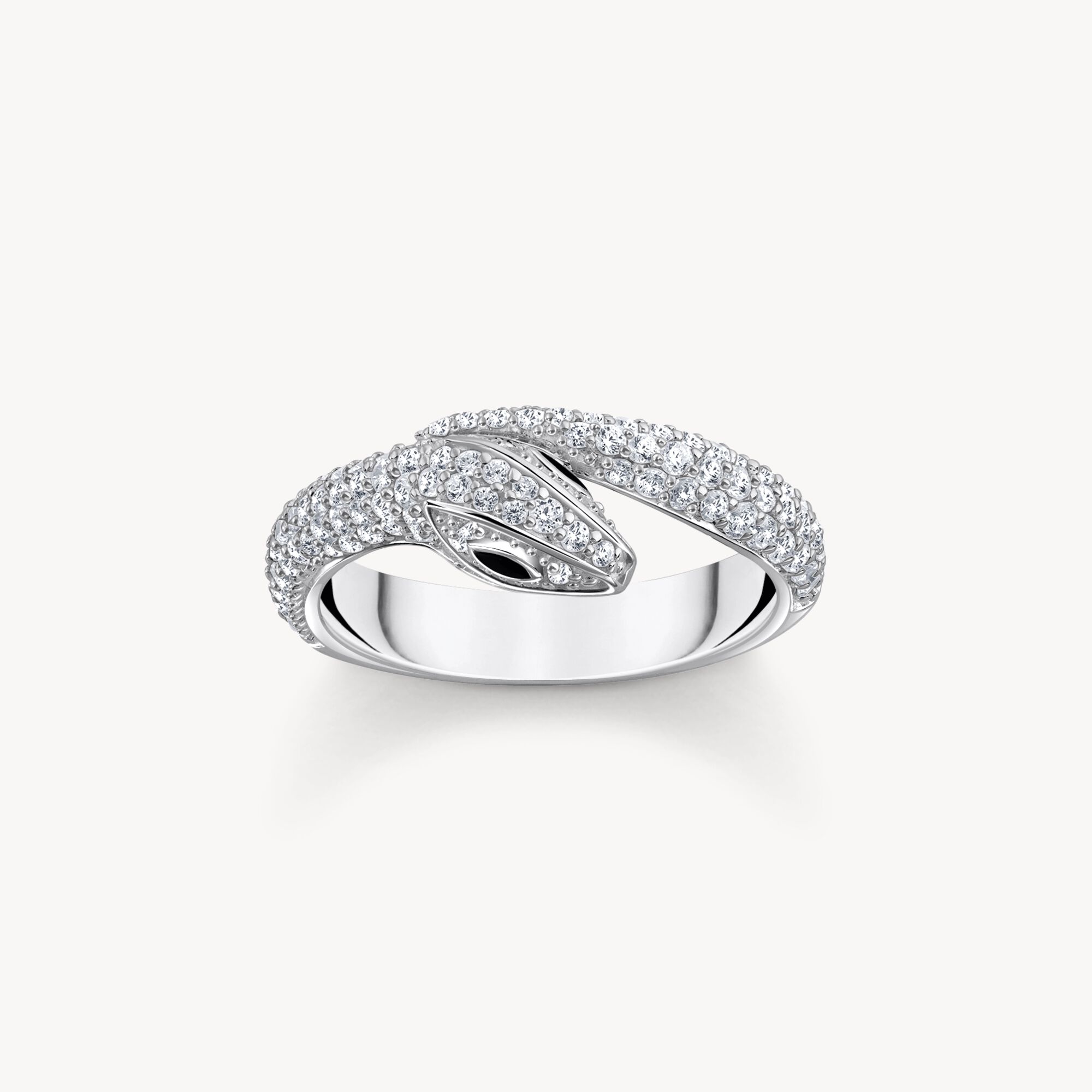 Anillo serpiente de plata con circonita blanca THOMAS SABO