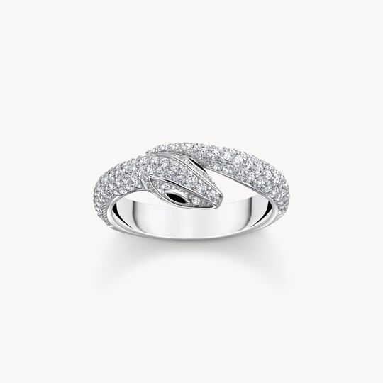 Bague serpent en argent avec zircon blanc | THOMAS SABO