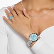 Watch Divine Chrono with dial in turquoise silver-coloured from the  collection in the THOMAS SABO online store