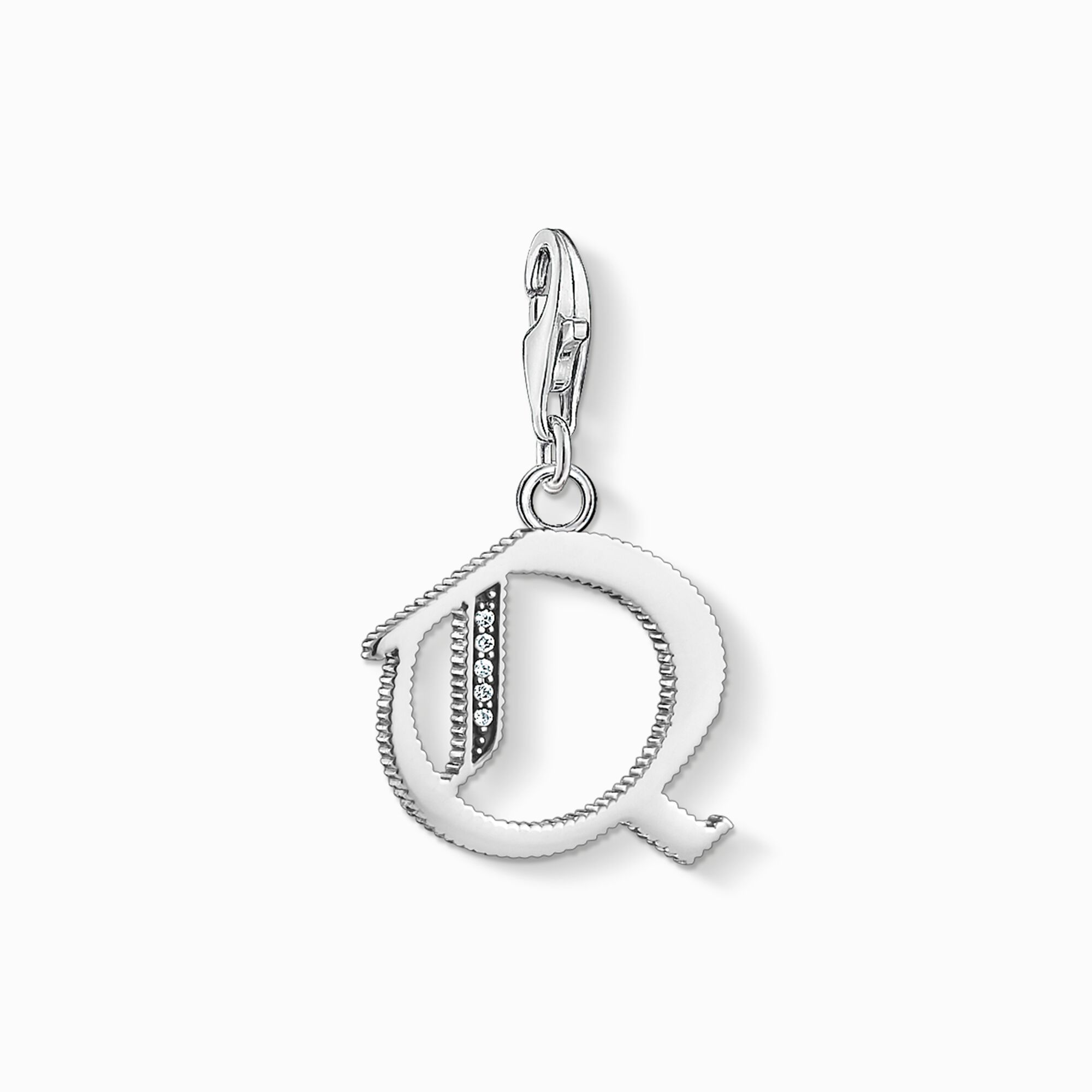 Charm pendant letter Q silver from the Charm Club collection in the THOMAS SABO online store