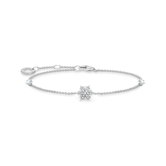 Halskette mit weißen Zirkonia-Steinen, Silber | THOMAS SABO