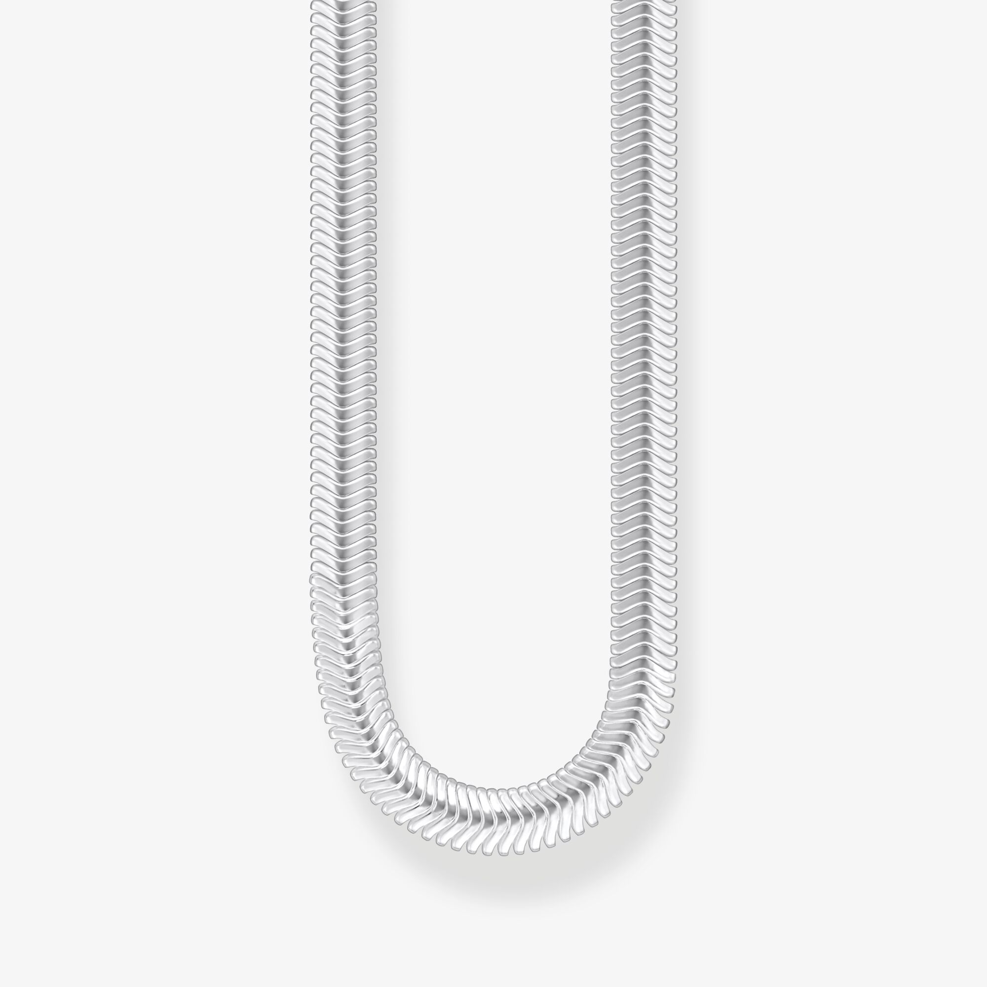 THOMAS SABO Collier serpent en argent épaisseur 4,00 mm (0,16 Inch), Argent sterling, Taille: 45 cm, Unisex