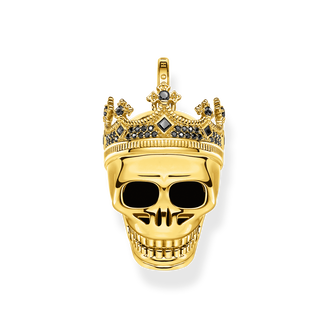 Pendant skull king gold from the  collection in the THOMAS SABO online store