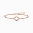 Bracelet circle with white stones rose gold plated from the  collection in the THOMAS SABO online store
