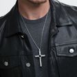 Pendant black ethno cross medium from the  collection in the THOMAS SABO online store