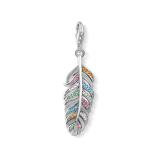 charm pendant feather silver from the Charm Club collection in the THOMAS SABO online store