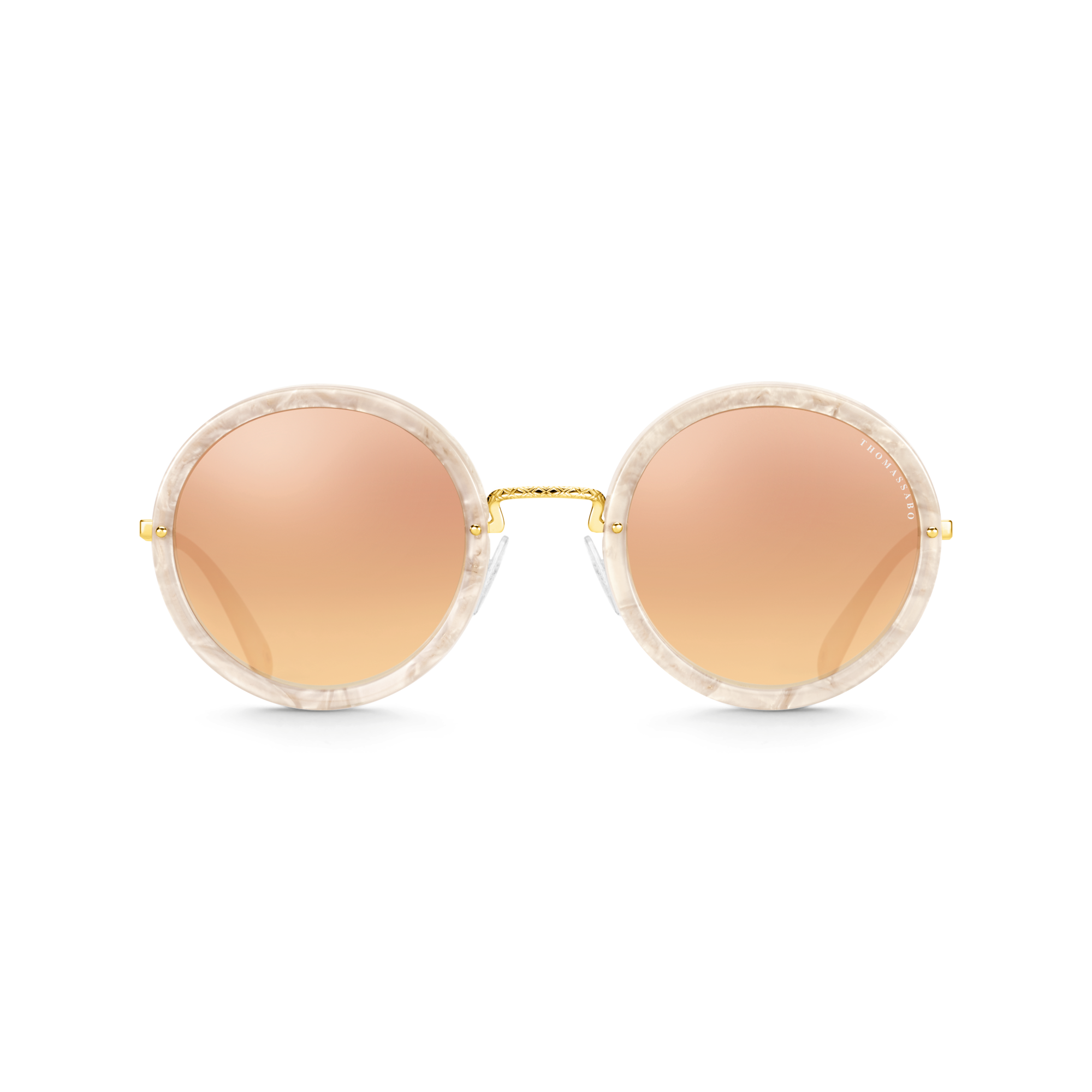 Thomas Sabo Sonnenbrille Romy Rund Ethno Verspiegelt mehrfarbig E0013-188-141-A