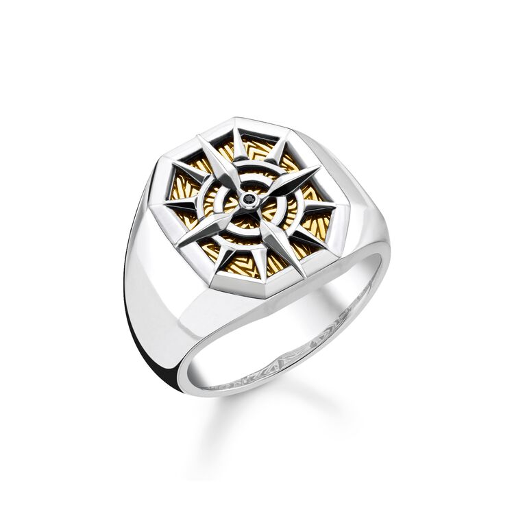 Ring Compass Gold Tr2278 849 7 Thomas Sabo