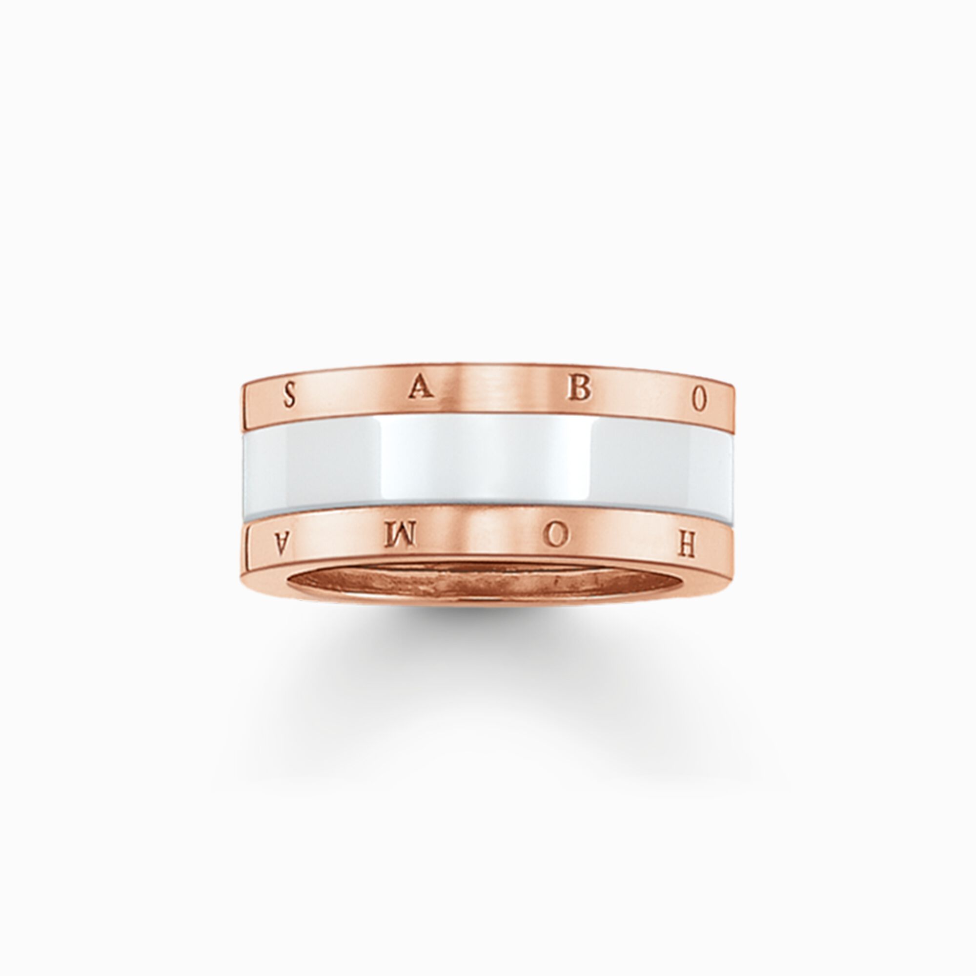 Band ring white Ceramic from the  collection in the THOMAS SABO online store