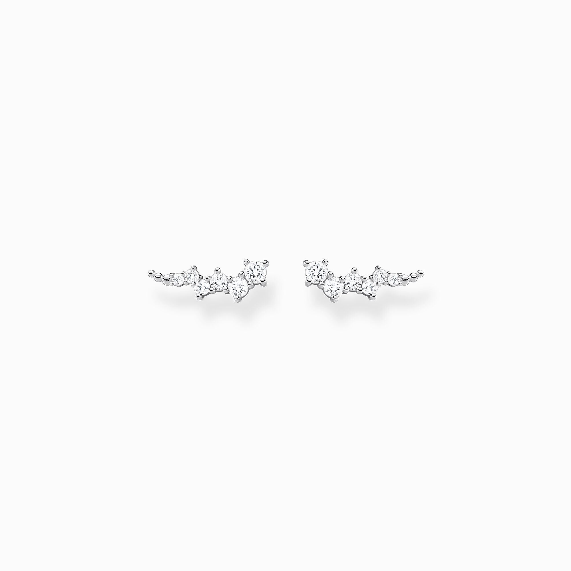 Boucles d&#39;oreilles grimpante pierres blanches argent de la collection Charming Collection dans la boutique en ligne de THOMAS SABO