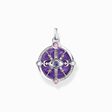Silver pendant with violet cold enamel and colourful stones from the  collection in the THOMAS SABO online store
