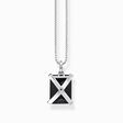 Necklace with large black stone silver from the  collection in the THOMAS SABO online store