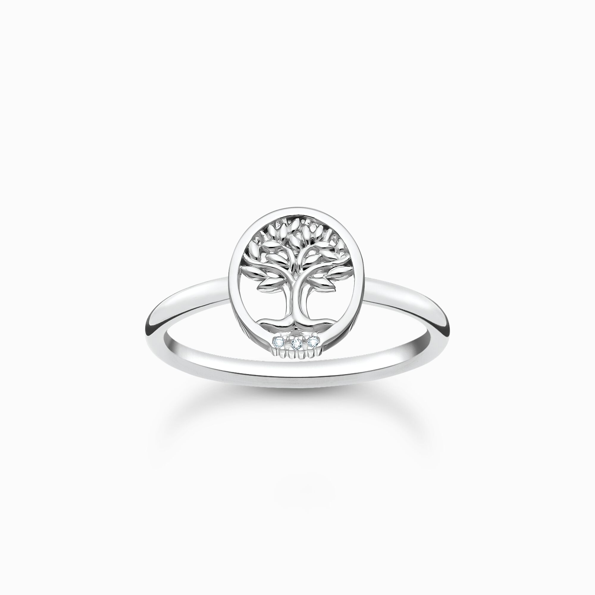 Bague Tree of Love avec pierres blanches argent de la collection Charming Collection dans la boutique en ligne de THOMAS SABO