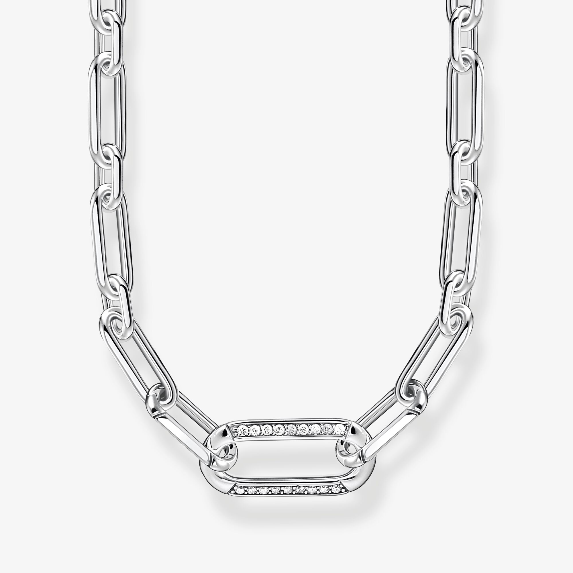 THOMAS SABO Chaîne liens argent, Argent sterling, Taille: 45 cm, femme