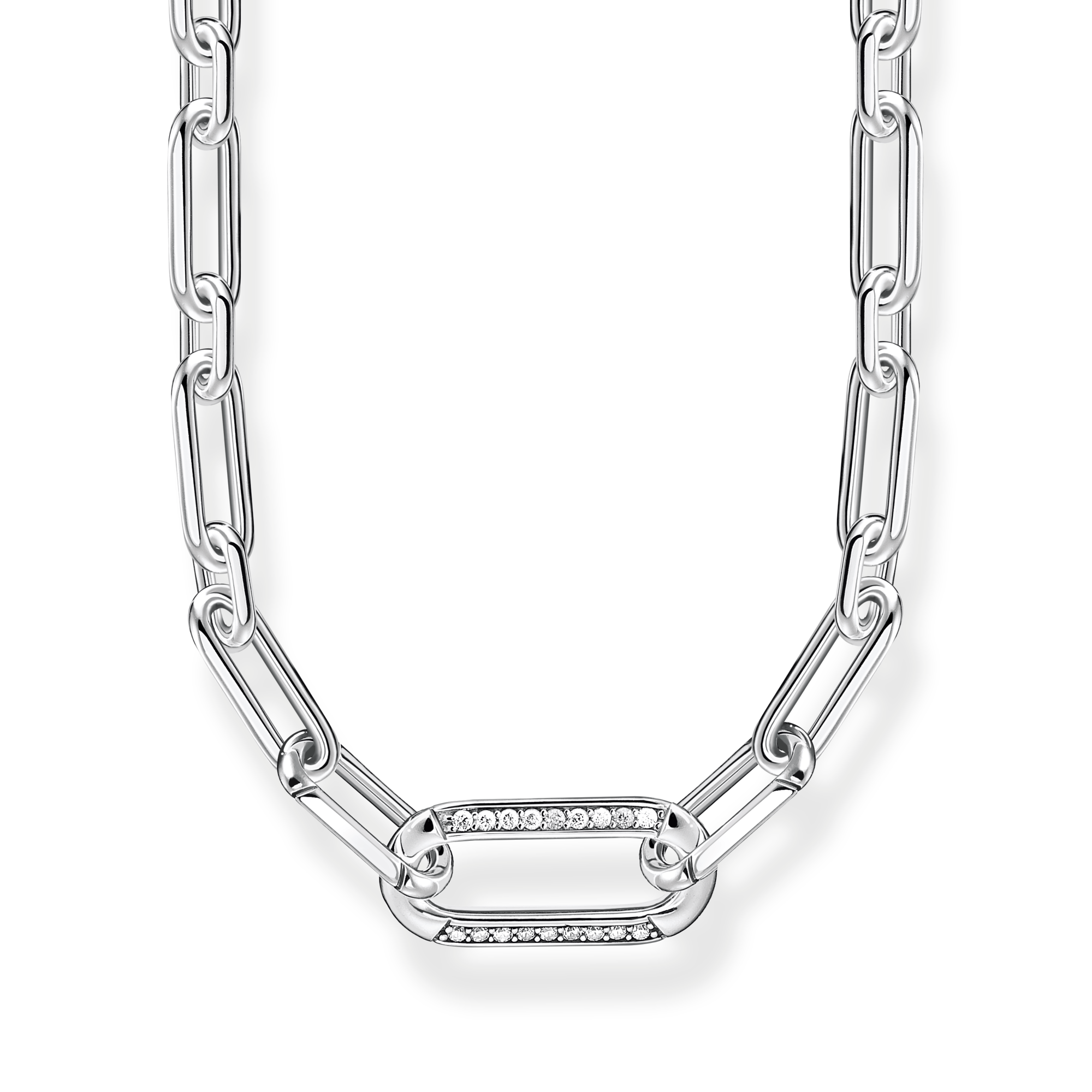 Thomas Sabo Kette Glieder silber weiß KE2110-643-14-L45V