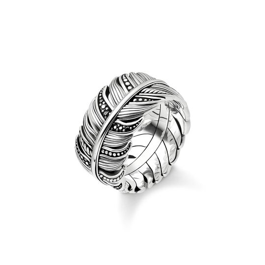 Ring feather pav&eacute; from the  collection in the THOMAS SABO online store