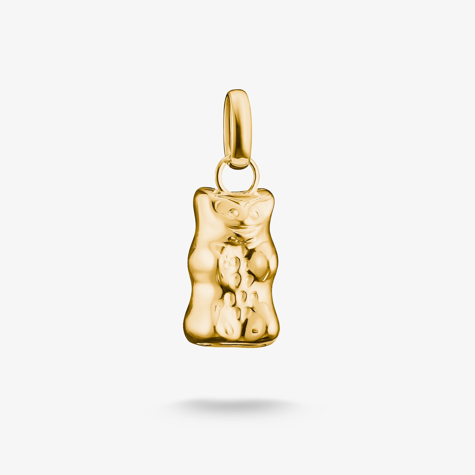 THOMAS SABO Pendentif Charm Ours d'Or Connect plaqué or, Argent sterling doré or jaune, Taille: one size, femme
