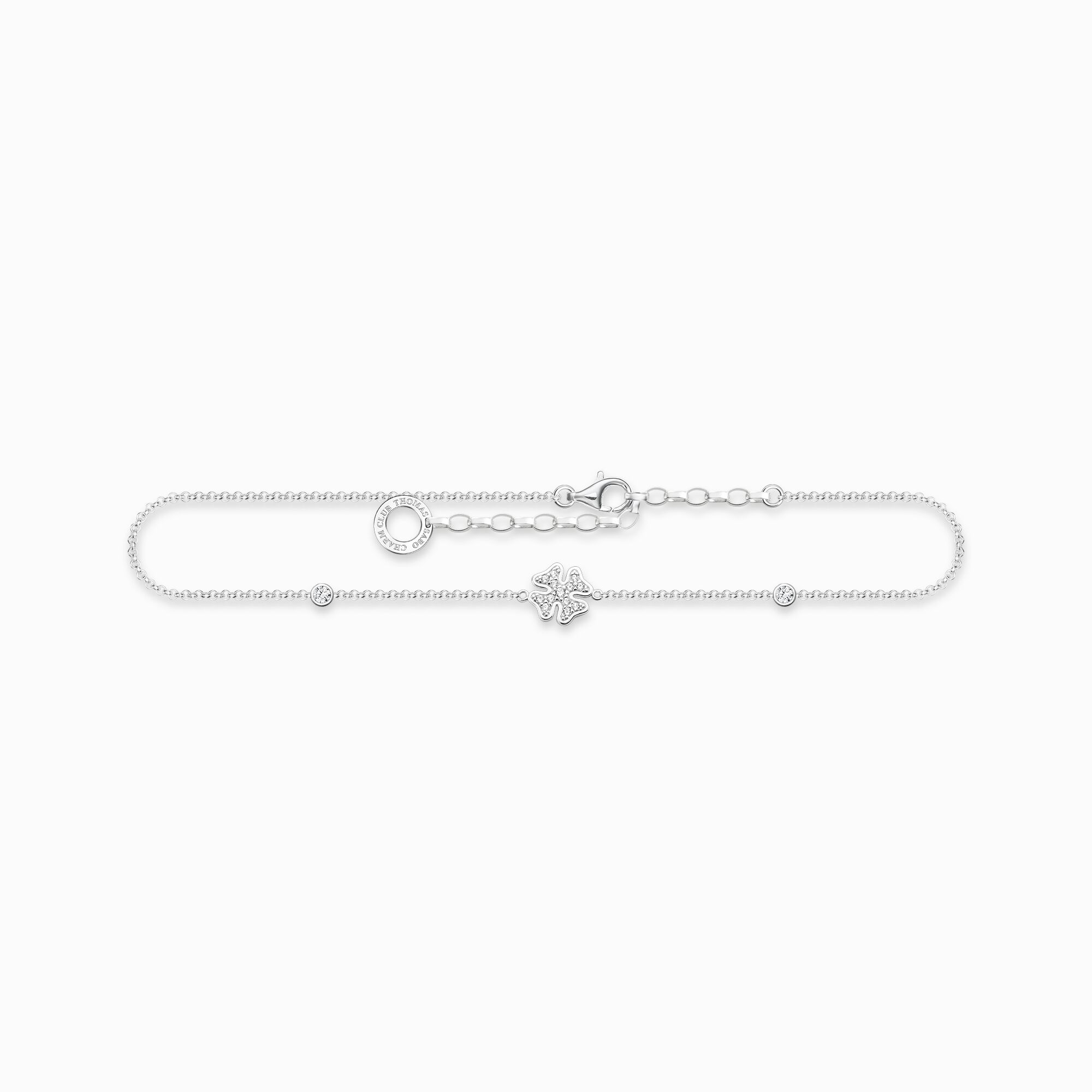 Anklet cloverleaf silver from the Charming Collection collection in the THOMAS SABO online store