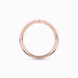 Ring Infinity mit wei&szlig;en Steinen ros&eacute;gold aus der Charming Collection Kollektion im Online Shop von THOMAS SABO