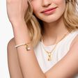 Member Charm-Armband mit wei&szlig;en Perlen und Charmista Coin vergoldet aus der Charm Club Kollektion im Online Shop von THOMAS SABO