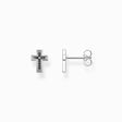 Ear studs cross black from the  collection in the THOMAS SABO online store