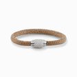 Leather bracelet brown pav&eacute; from the  collection in the THOMAS SABO online store