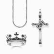 Set de bijoux croix avec couronne argent noirci de la collection  dans la boutique en ligne de THOMAS SABO