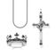 Schmuckset Kreuz mit Krone silber geschw&auml;rzt aus der  Kollektion im Online Shop von THOMAS SABO