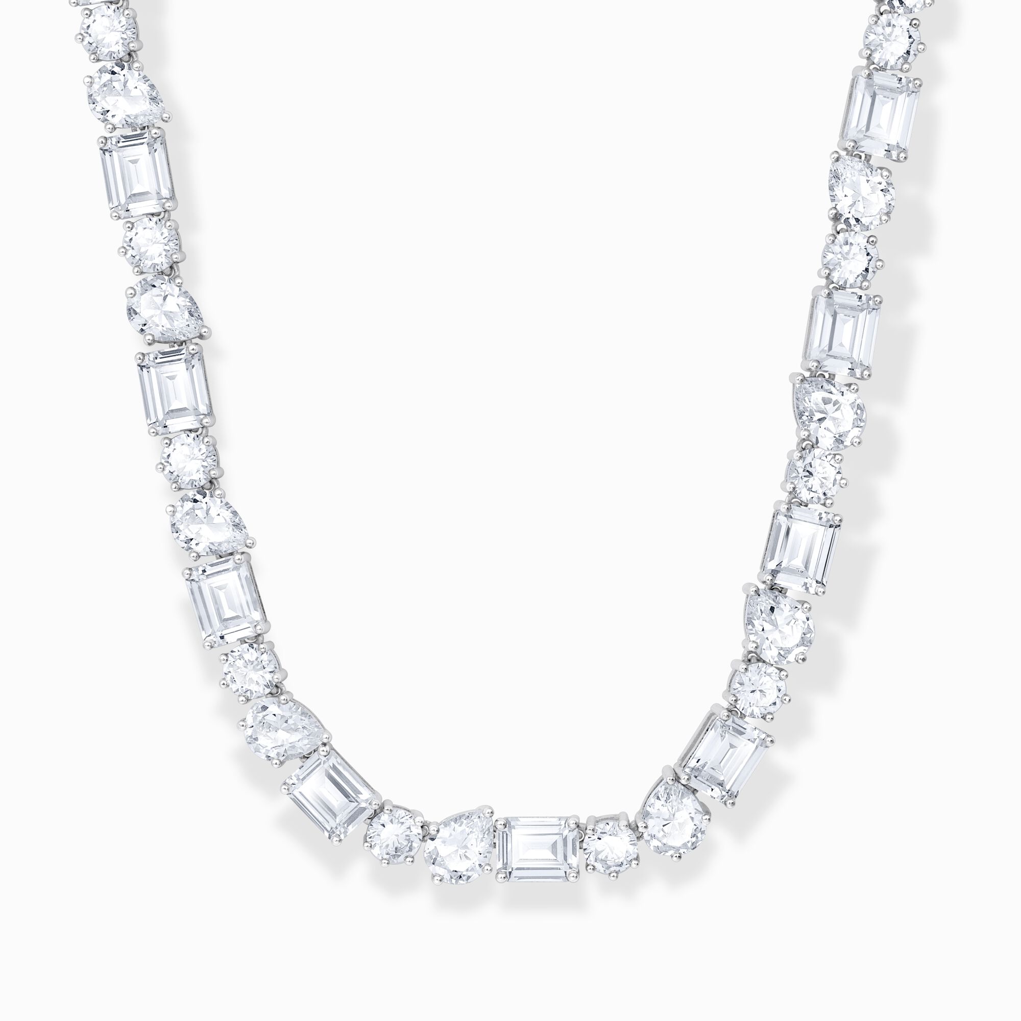 Glamour&ouml;s choker i silver med 43 vita zirkoniastenar ur kollektionen  i THOMAS SABO:s onlineshop