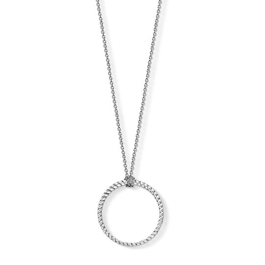 Charm necklace circle large from the Charm Club collection in the THOMAS SABO online store