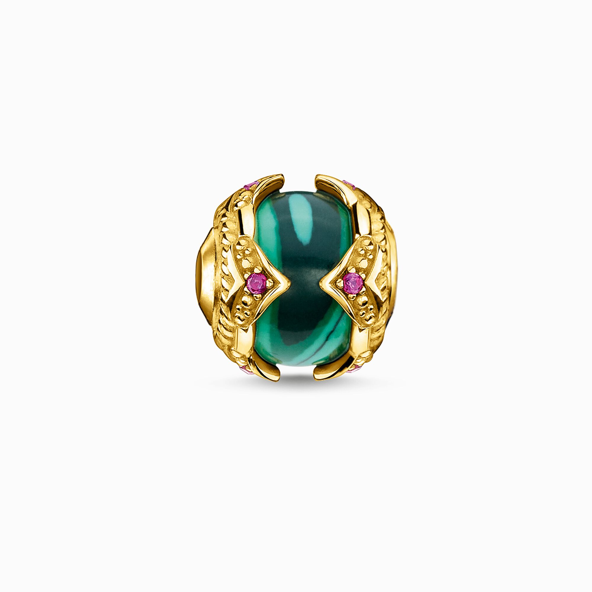 Bead green stone gold from the  collection in the THOMAS SABO online store