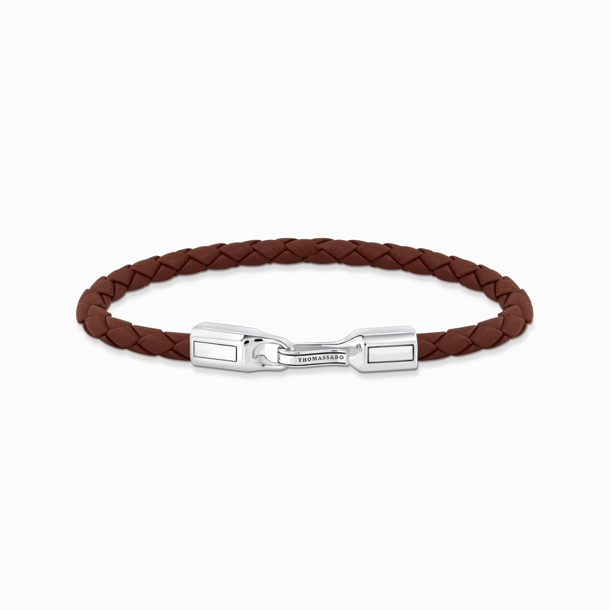 Brown leather bracelet from the  collection in the THOMAS SABO online store