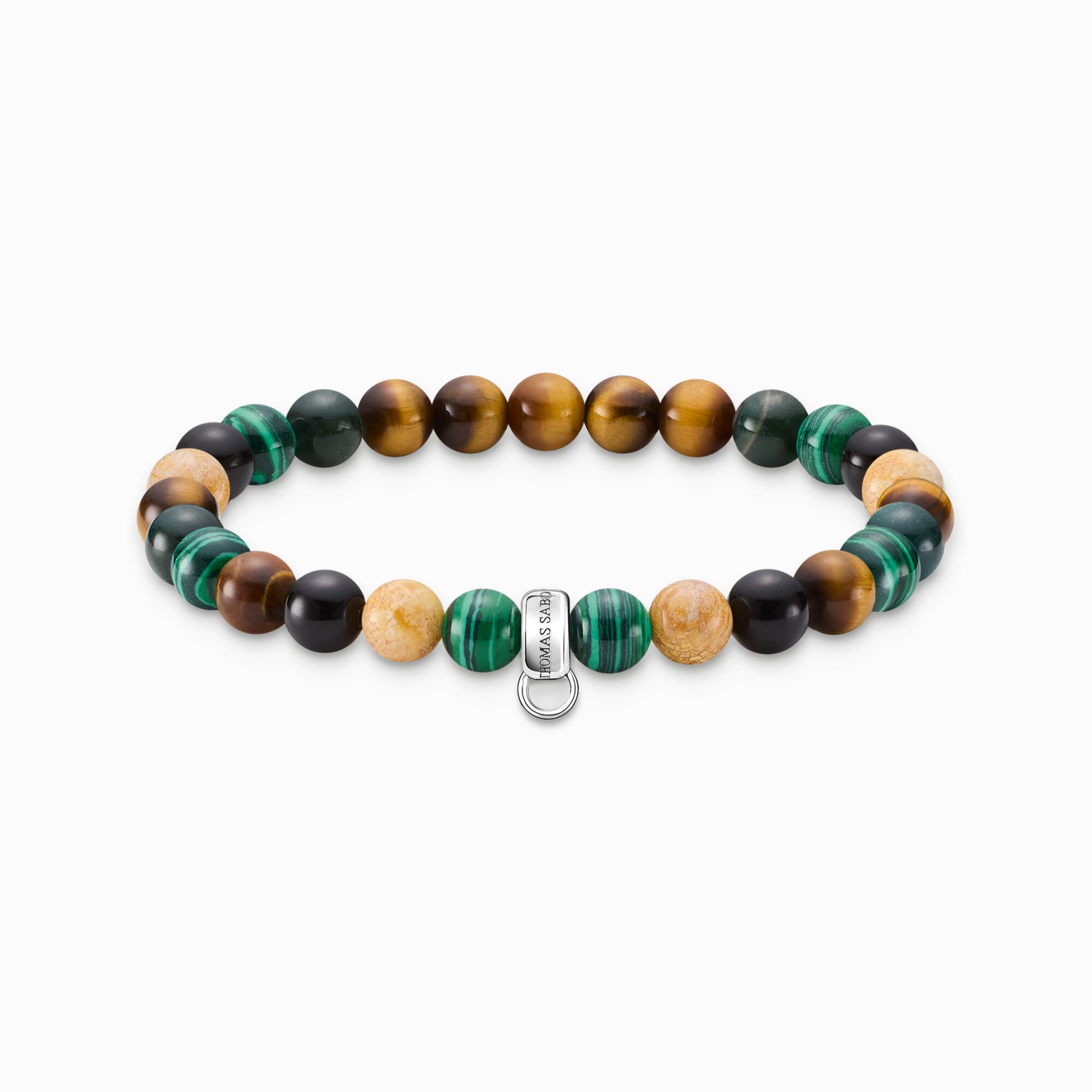 Charm bracelet brown, green, white from the Charm Club collection in the THOMAS SABO online store