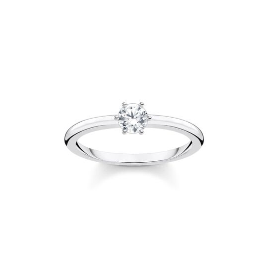 Ring white stone silver from the Charming Collection collection in the THOMAS SABO online store