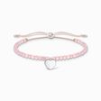 Bracelet pink pearls heart from the Charming Collection collection in the THOMAS SABO online store