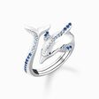 Ring dolphin with blue stones from the  collection in the THOMAS SABO online store
