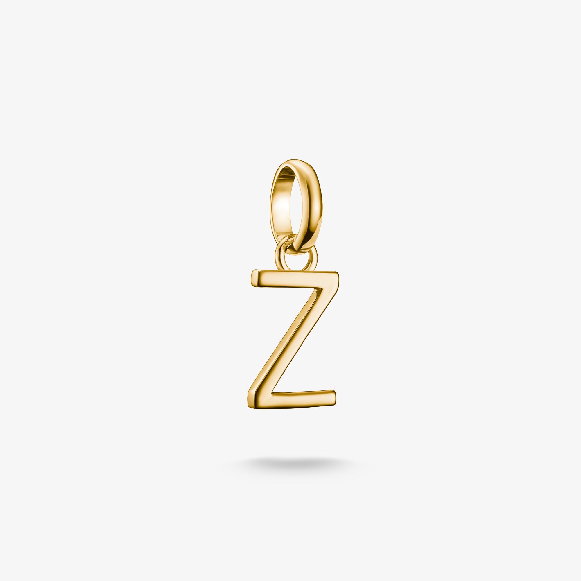 THOMAS SABO Pendentif Charm lettre Z Connect plaqué or Argent sterling doré or jaune, Taille: one size, pour femme