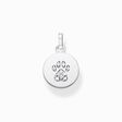 Pendant disc paw cat silver from the  collection in the THOMAS SABO online store