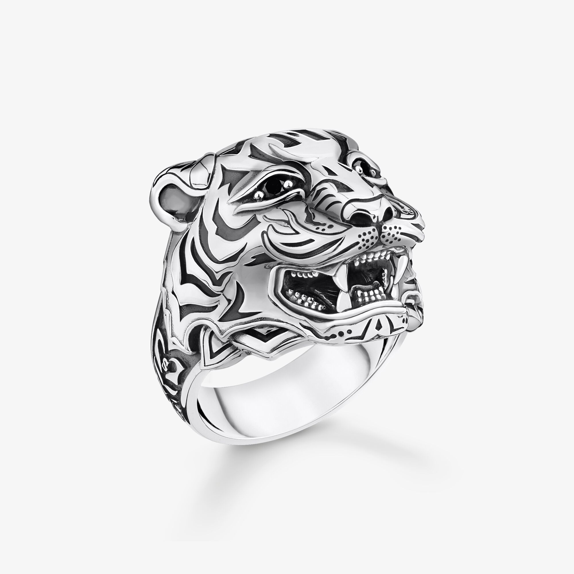 THOMAS SABO Ring Tiger silber, Sterlingsilber, Größe: 54, Unisex