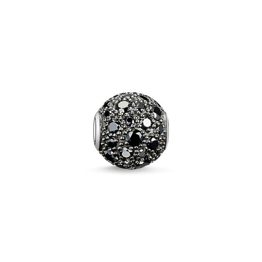 Bead Crushed pav&eacute; noir de la collection Karma Beads dans la boutique en ligne de THOMAS SABO