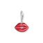Charm de beso rojo de plata de la colección Charm Club en la tienda online de THOMAS SABO