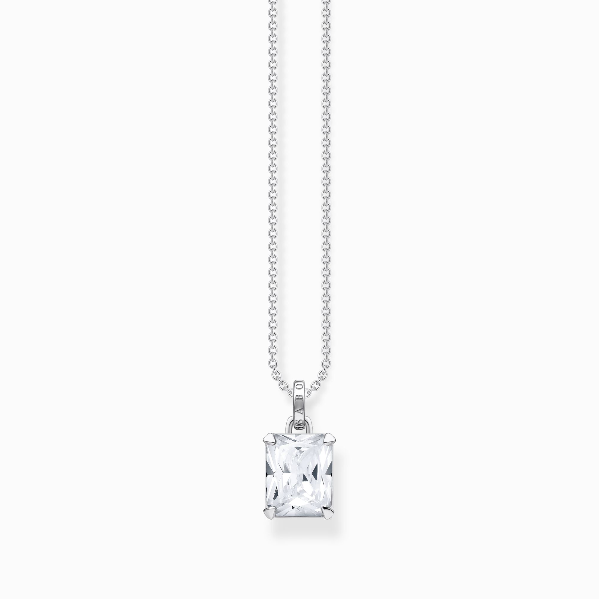 Necklace with white stone silver from the  collection in the THOMAS SABO online store