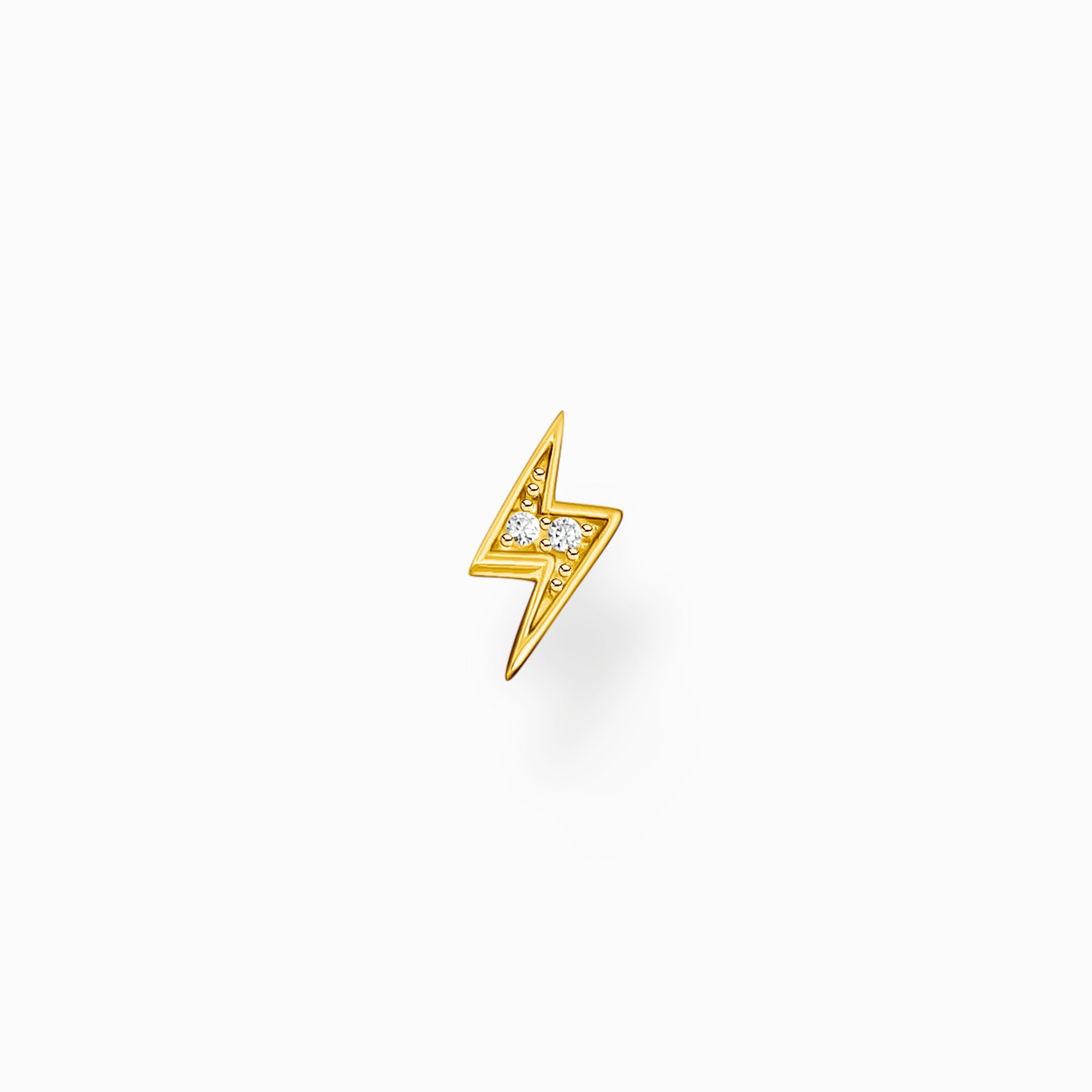 Single ear stud flash gold from the Charming Collection collection in the THOMAS SABO online store