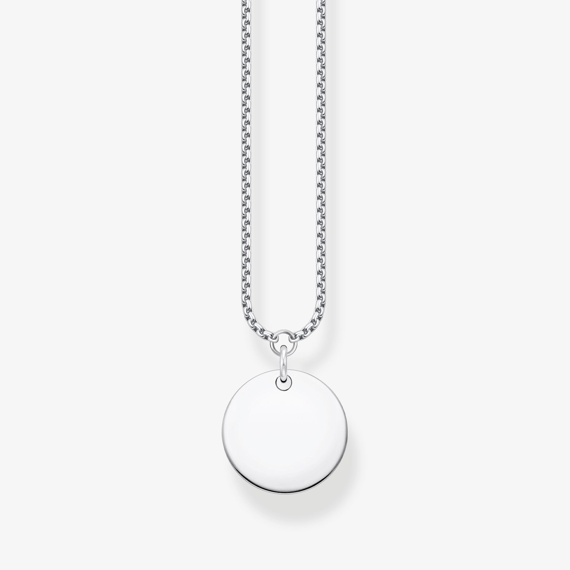 THOMAS SABO Kette mit Coin silber, Sterlingsilber, Größe: 45 cm, Damen