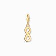 Charm pendant infinity yellow-gold plated from the Charm Club collection in the THOMAS SABO online store