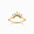Ring mit Sonnenstrahlen und bunten Steinen vergoldet aus der Charming Collection Kollektion im Online Shop von THOMAS SABO