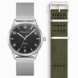 SET CODE TS schwarze Uhr &amp; khaki Armband aus der  Kollektion im Online Shop von THOMAS SABO